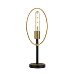 NL74139 Hava Table Lamp 1 Light Sand Gold/Matt Black