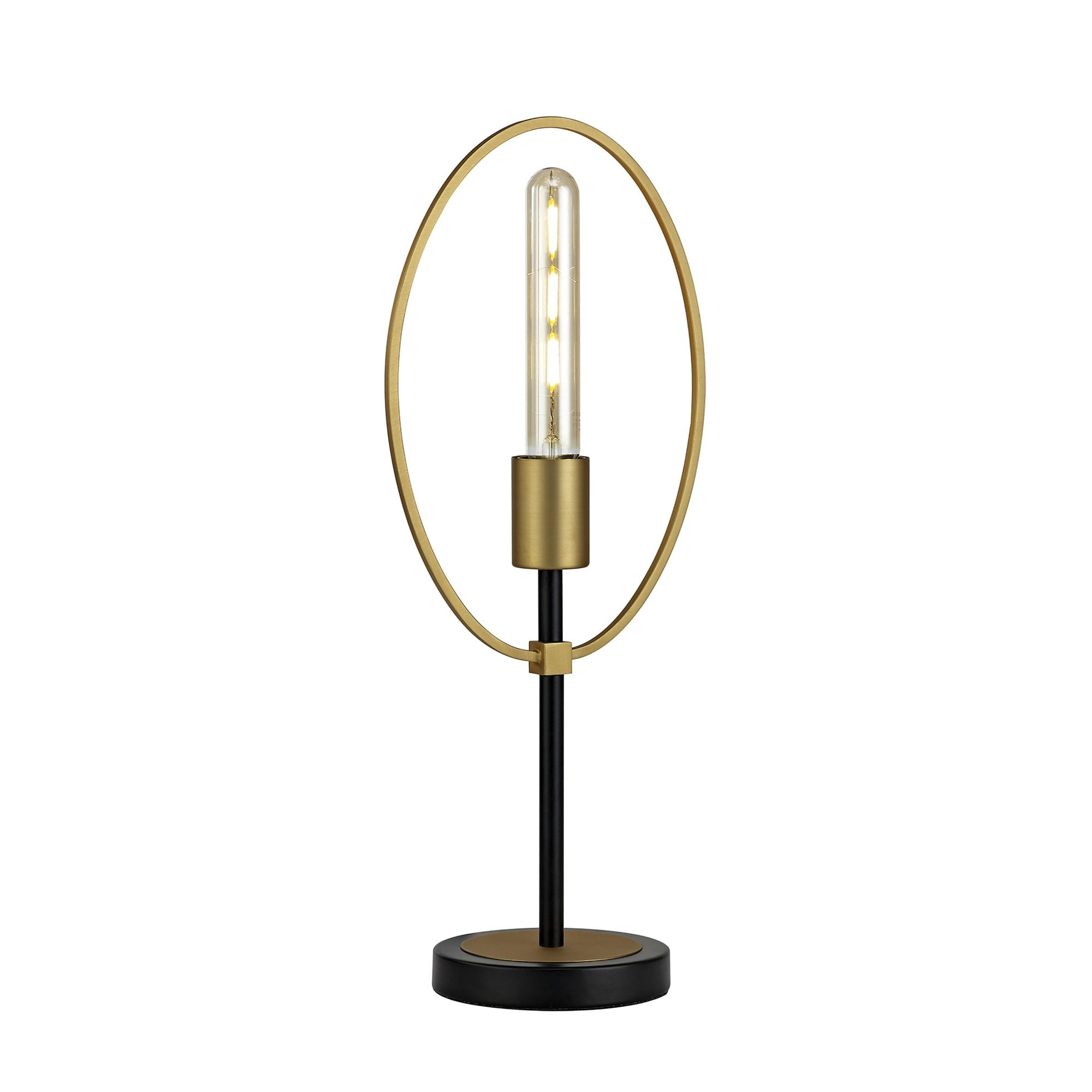 NL74139 Hava Table Lamp 1 Light Sand Gold/Matt Black