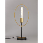 NL74139 Hava Table Lamp 1 Light Sand Gold/Matt Black