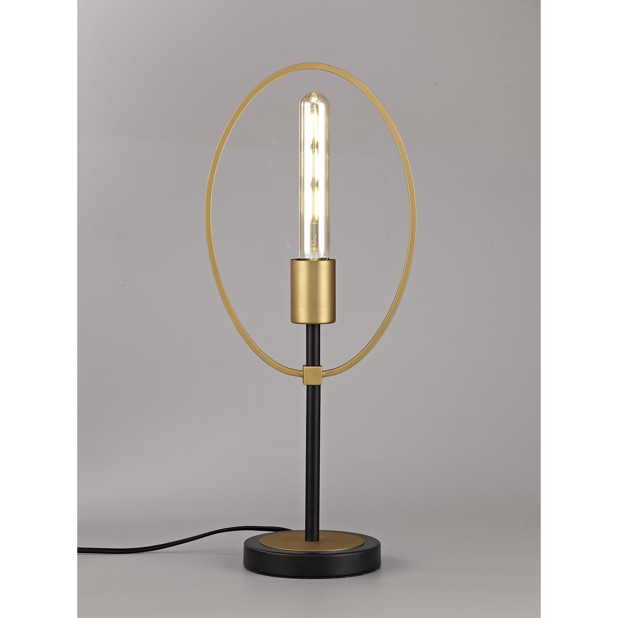 NL74139 Hava Table Lamp 1 Light Sand Gold/Matt Black