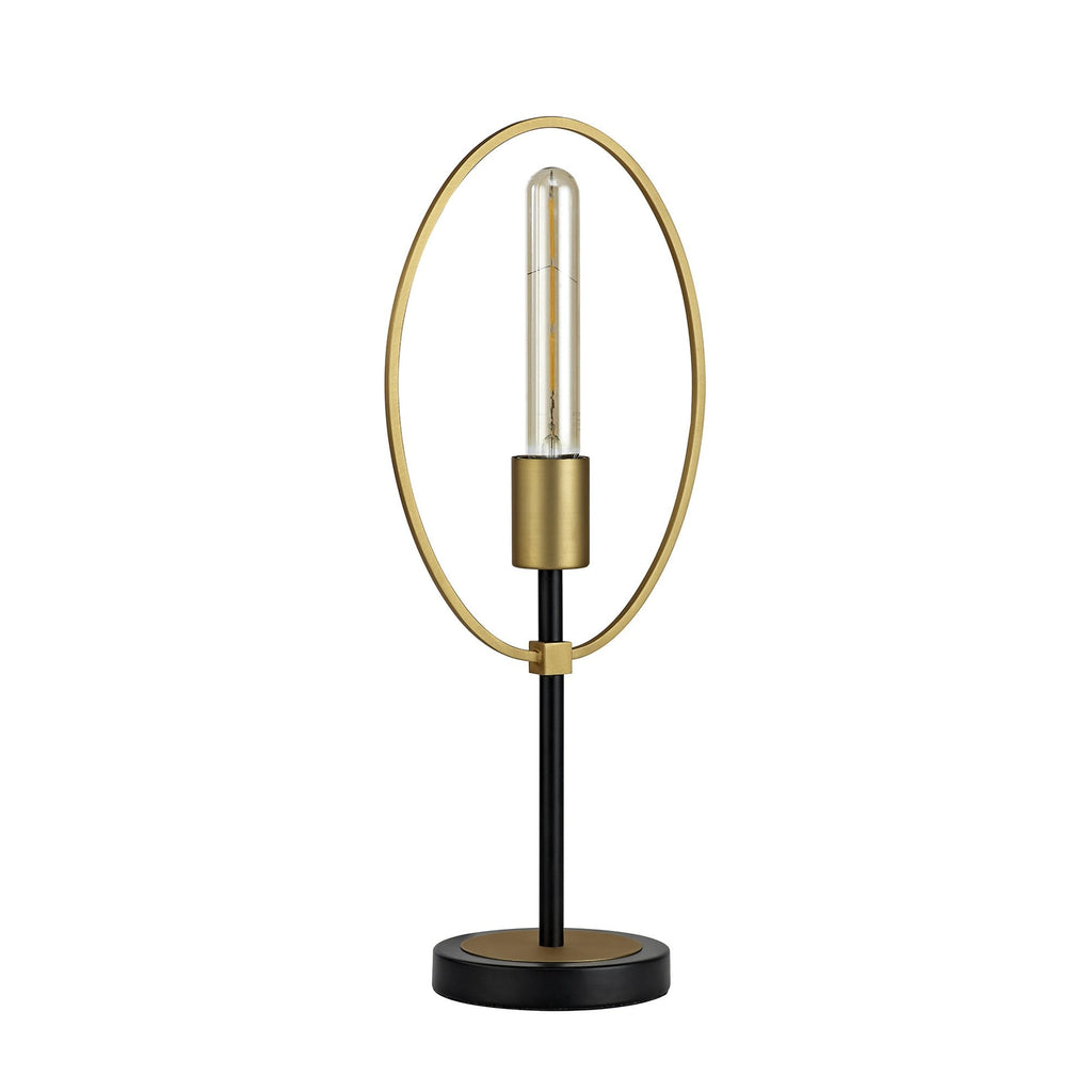 NL74139 Hava Table Lamp 1 Light Sand Gold/Matt Black