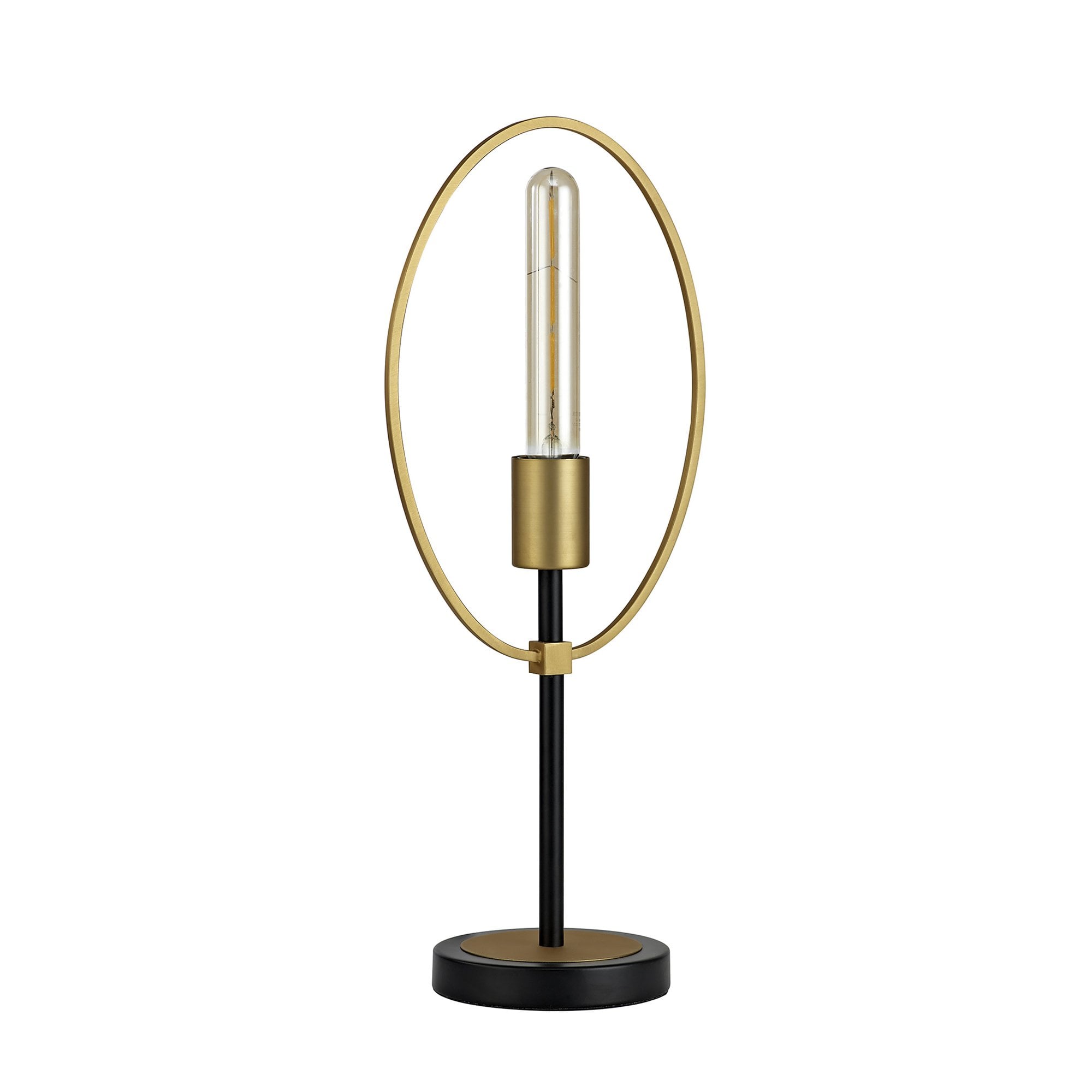 NL74139 Hava Table Lamp 1 Light Sand Gold/Matt Black