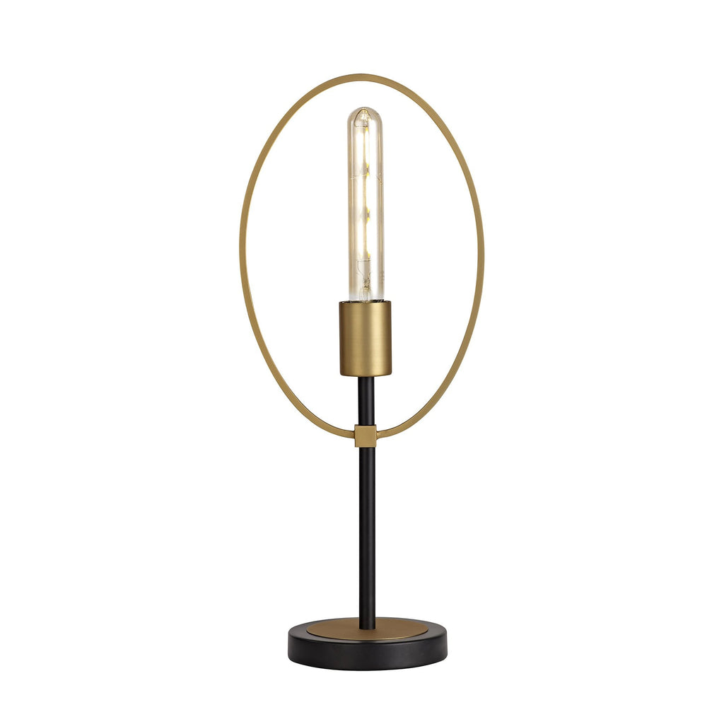 NL74139 Hava Table Lamp 1 Light Sand Gold/Matt Black