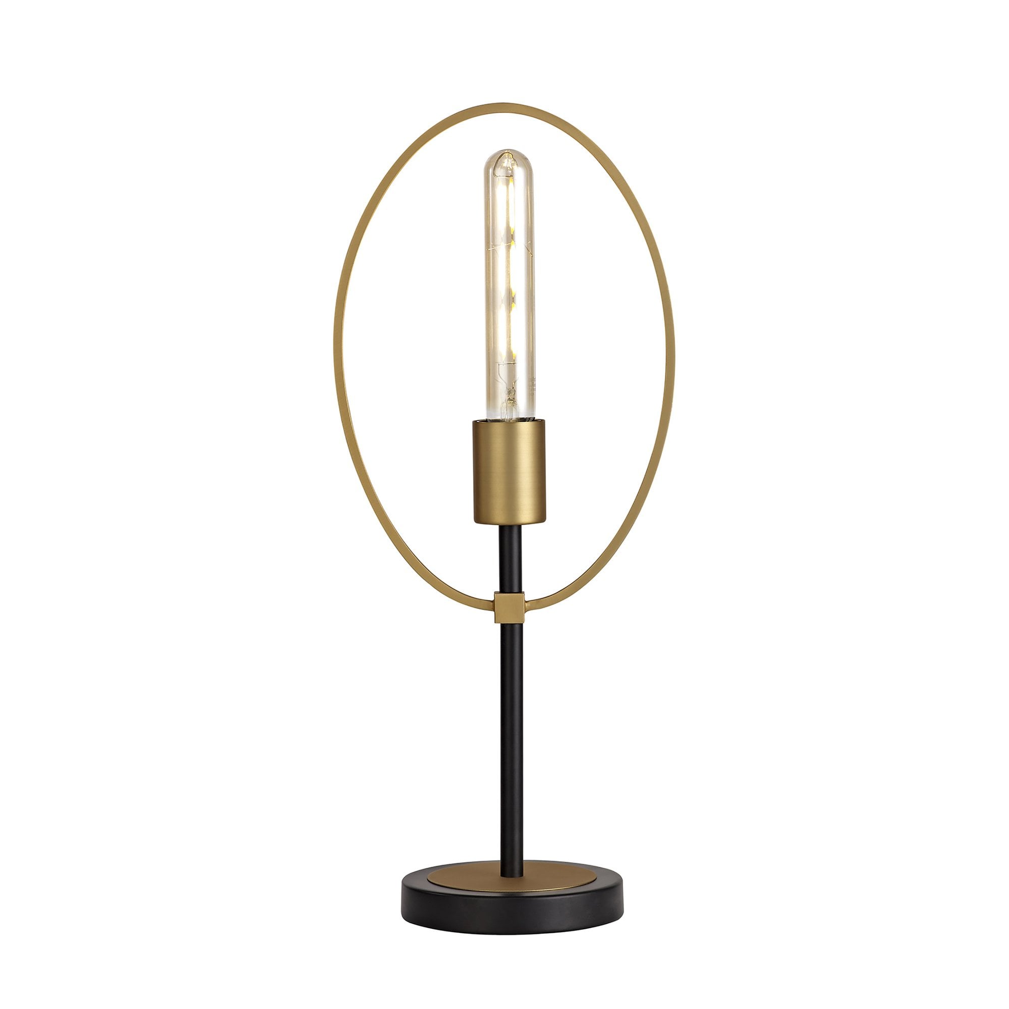 NL74139 Hava Table Lamp 1 Light Sand Gold/Matt Black