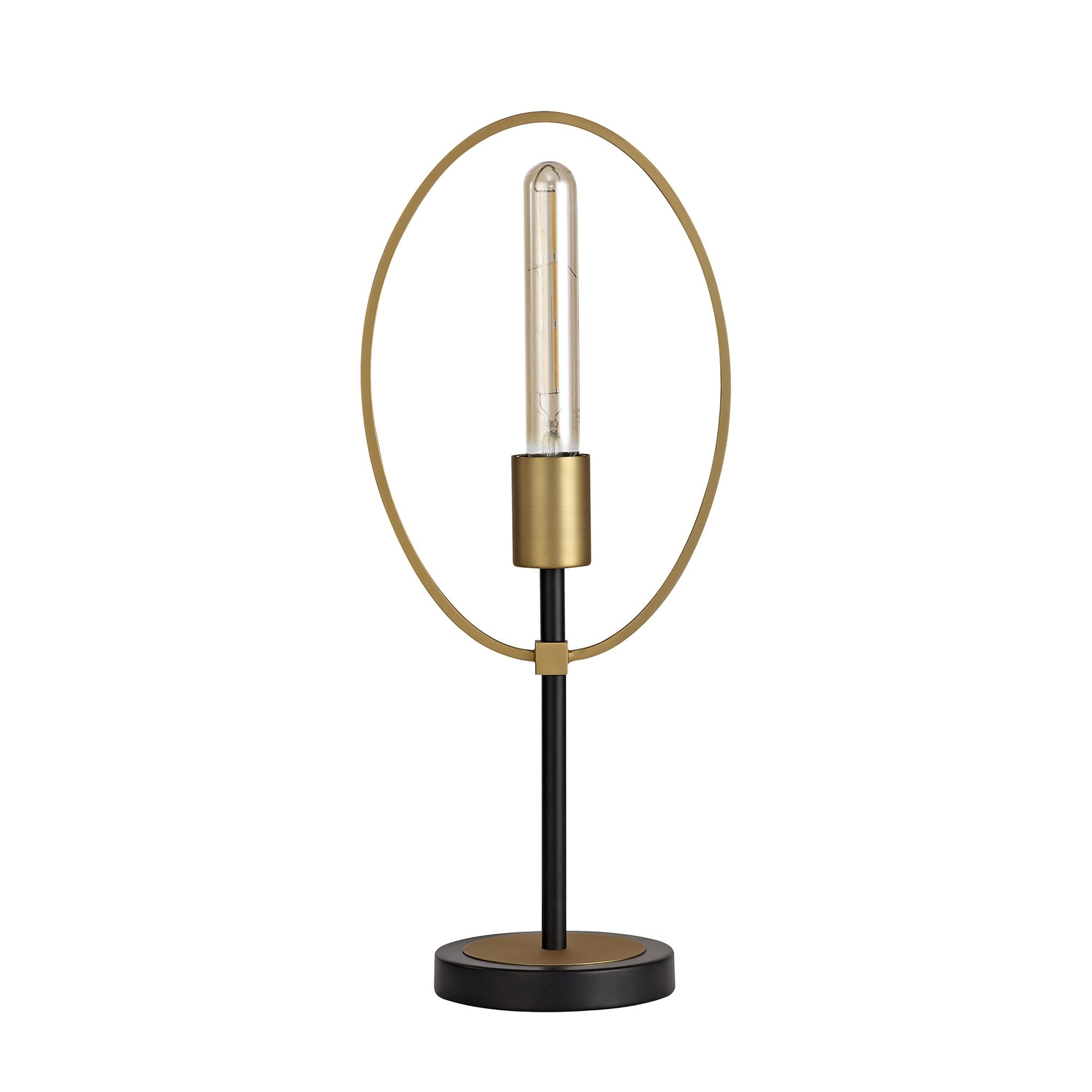 NL74139 Hava Table Lamp 1 Light Sand Gold/Matt Black
