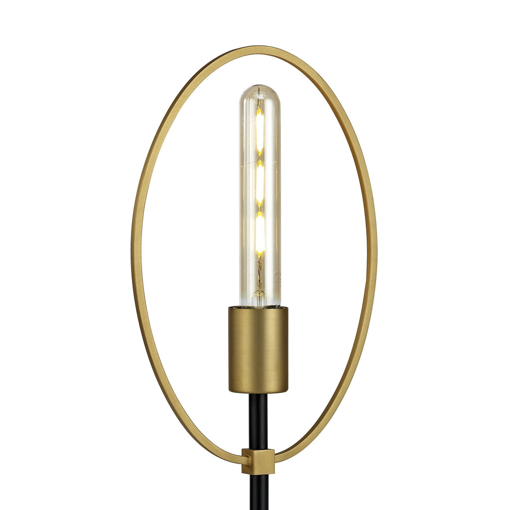 NL74139 Hava Table Lamp 1 Light Sand Gold/Matt Black