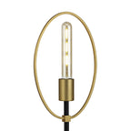 NL74139 Hava Table Lamp 1 Light Sand Gold/Matt Black