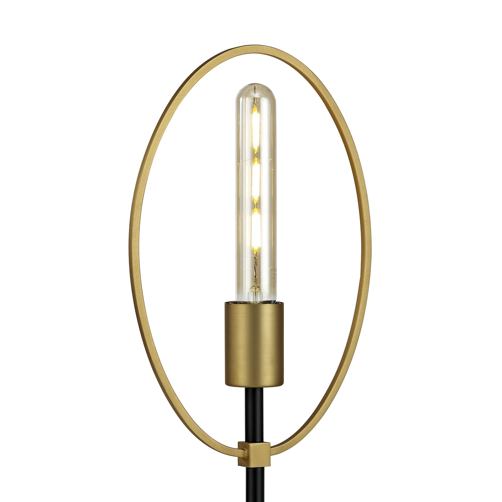 NL74139 Hava Table Lamp 1 Light Sand Gold/Matt Black