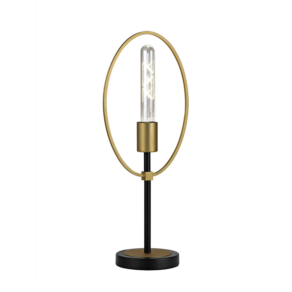 NL74139 Hava Table Lamp 1 Light Sand Gold/Matt Black