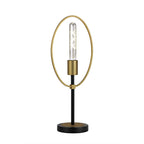 NL74139 Hava Table Lamp 1 Light Sand Gold/Matt Black