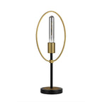 NL74139 Hava Table Lamp 1 Light Sand Gold/Matt Black