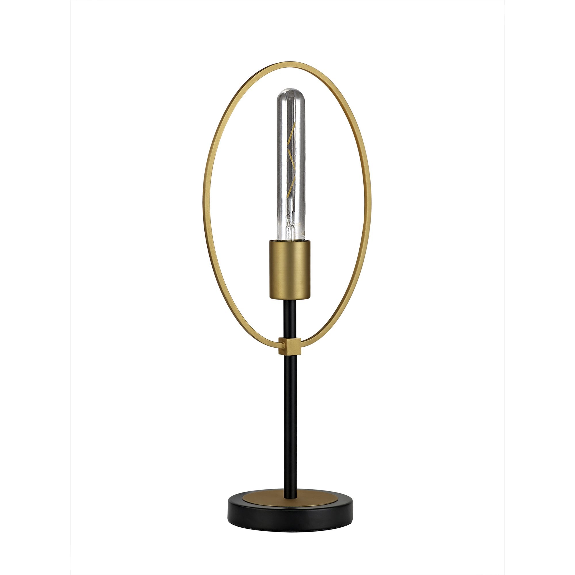 NL74139 Hava Table Lamp 1 Light Sand Gold/Matt Black