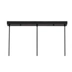 NL75649 Helma Linear Pendant 3 Light Adjustable Matt Black/Painted Gold