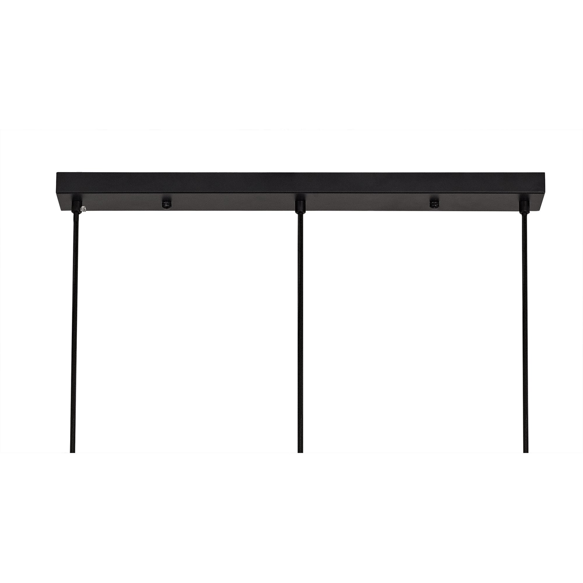 NL75649 Helma Linear Pendant 3 Light Adjustable Matt Black/Painted Gold