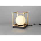 NL75669 Helma Table Lamp 1 Light Matt Black/Painted Gold