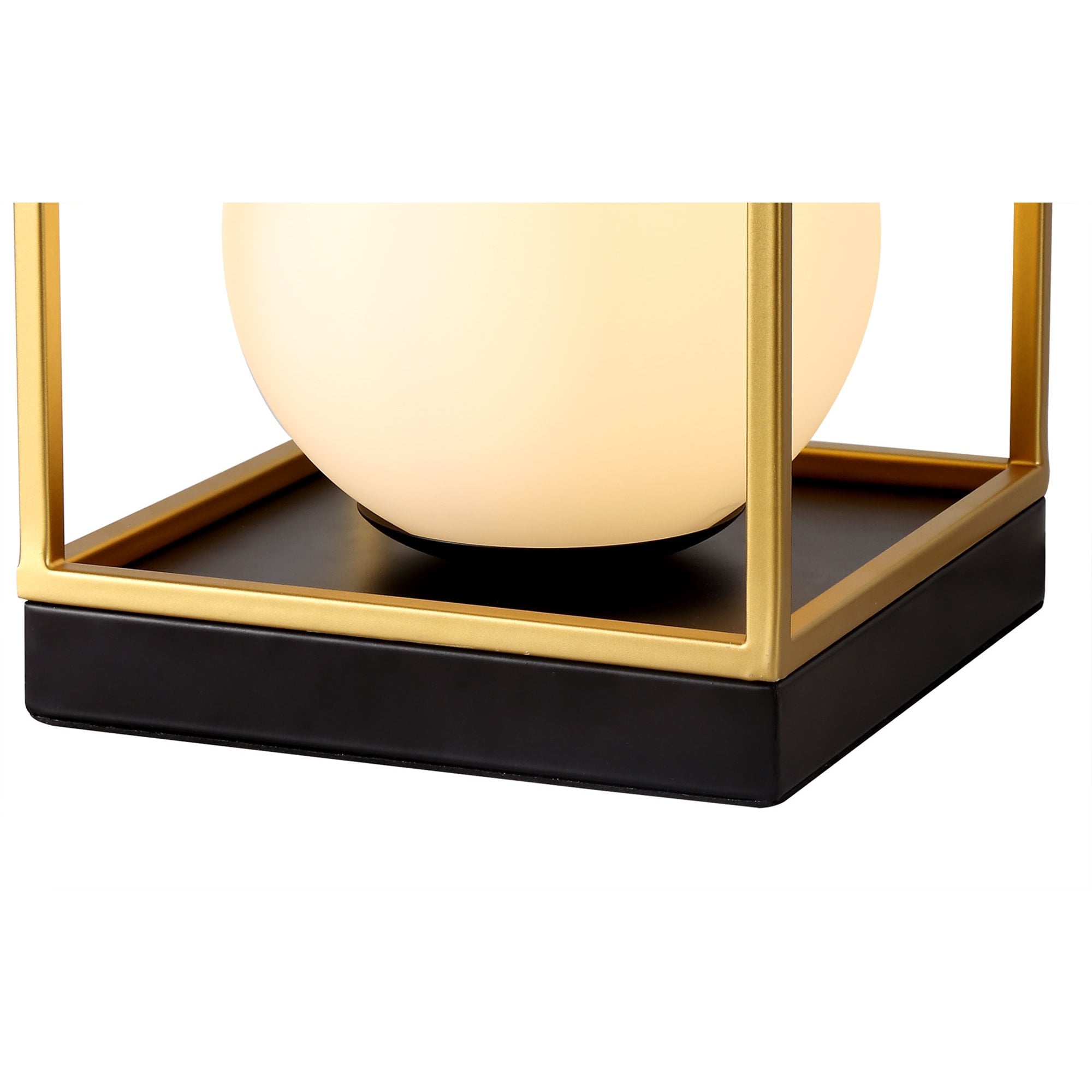 NL75669 Helma Table Lamp 1 Light Matt Black/Painted Gold