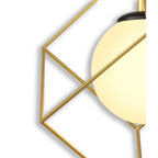 NL84839 Helma Single Pendant Adjustable Matt Black/Painted Gold