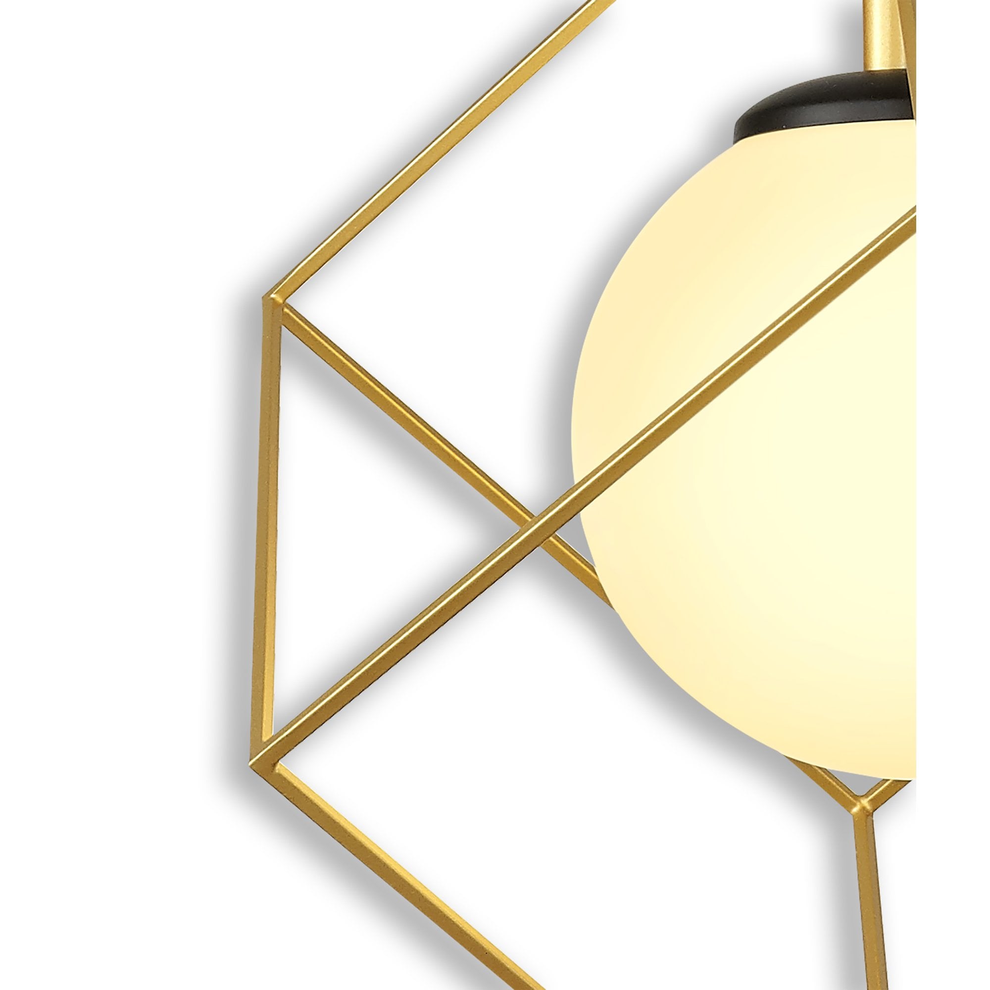 NL84839 Helma Single Pendant Adjustable Matt Black/Painted Gold