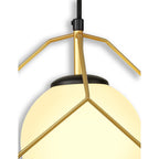 NL84839 Helma Single Pendant Adjustable Matt Black/Painted Gold
