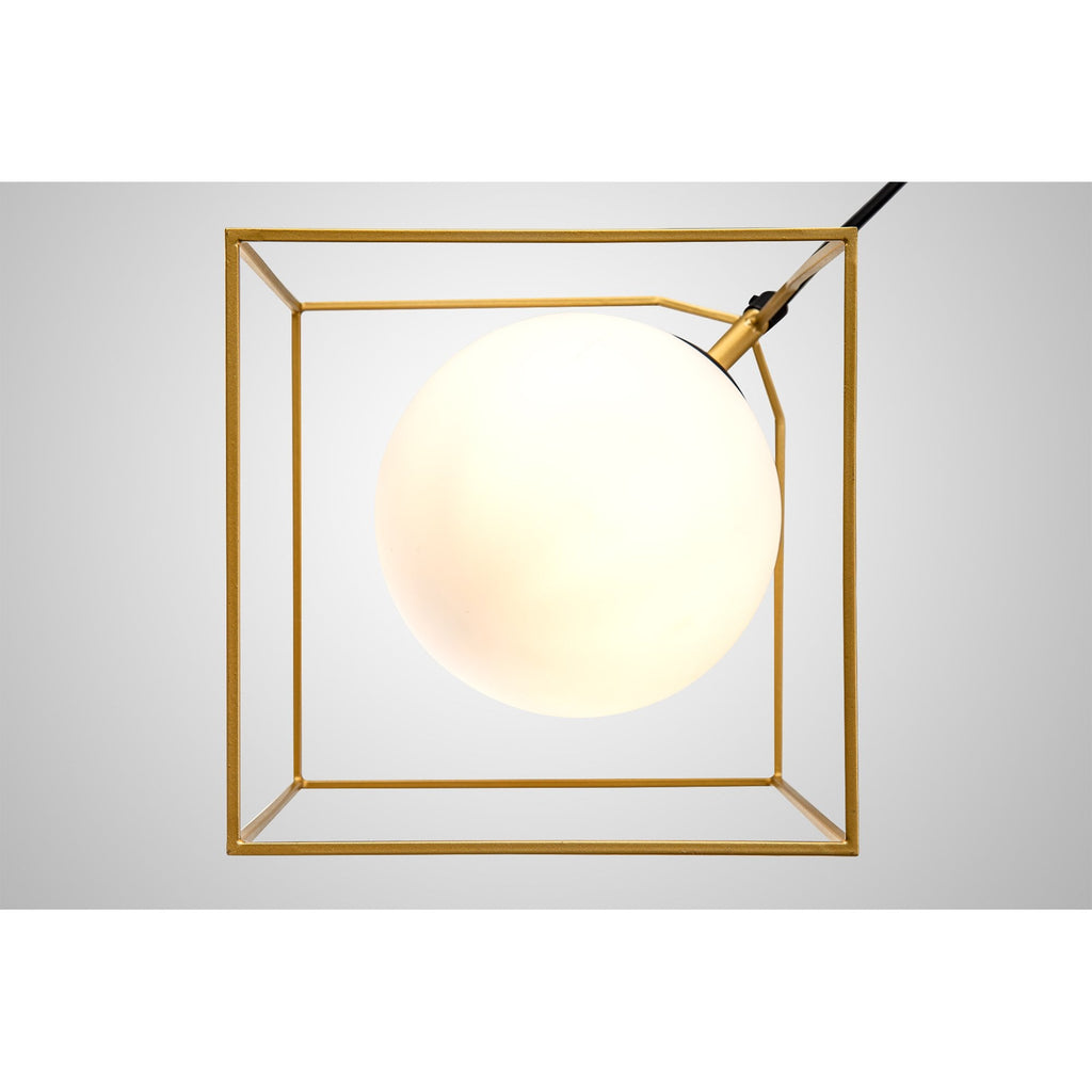 NL84839 Helma Single Pendant Adjustable Matt Black/Painted Gold