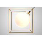 NL84839 Helma Single Pendant Adjustable Matt Black/Painted Gold