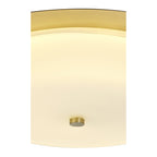 NL77639 Hex Bathroom LED Flush Ceiling Light Antique Brass
