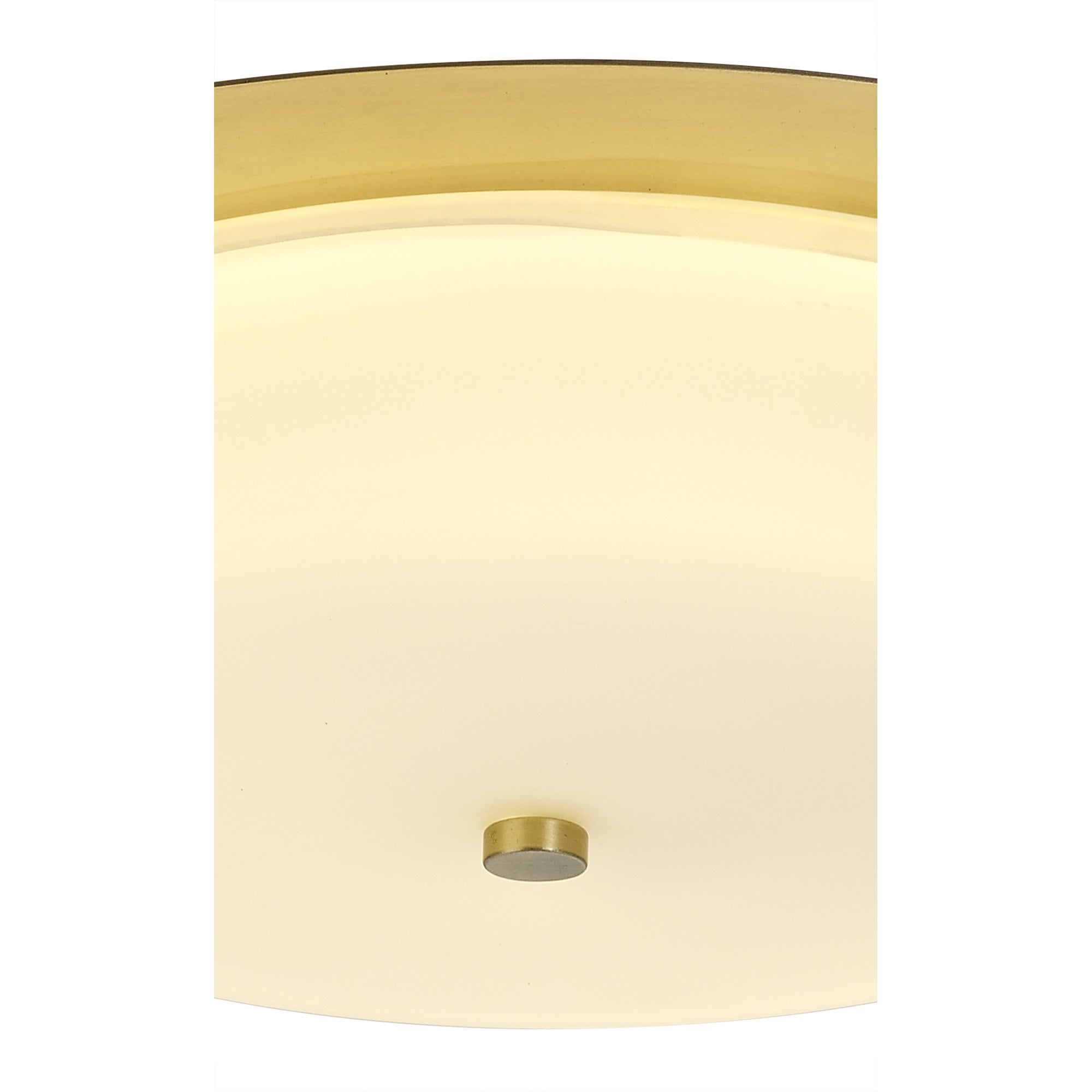 NL77639 Hex Bathroom LED Flush Ceiling Light Antique Brass