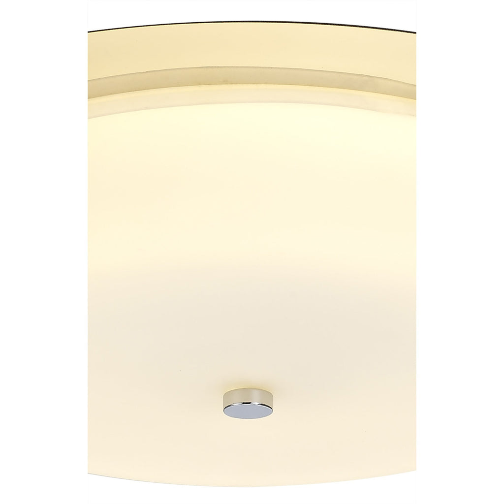 NL77649 Hex Bathroom LED Flush Ceiling Light Polished Chrome