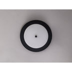 NL77689 Hex Bathroom LED Flush Ceiling Light Sand Black