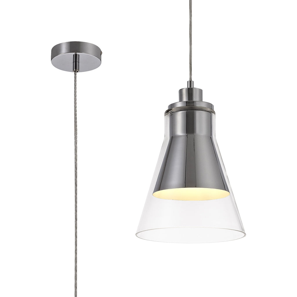 NL77719 Hoister Pendant 1 Light Polished Chrome/Clear Glass