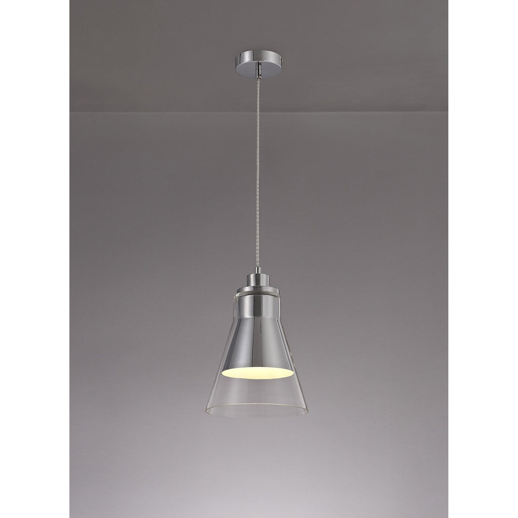 NL77719 Hoister Pendant 1 Light Polished Chrome/Clear Glass