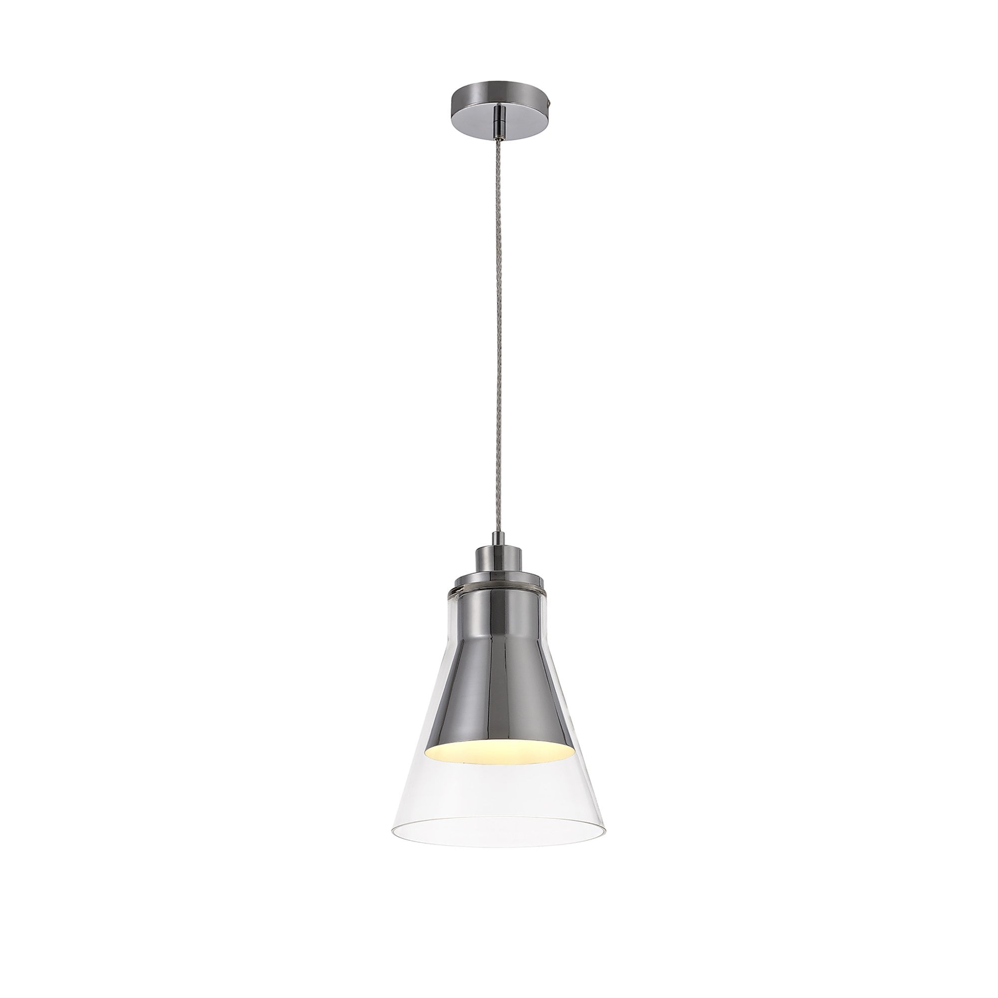 NL77719 Hoister Pendant 1 Light Polished Chrome/Clear Glass