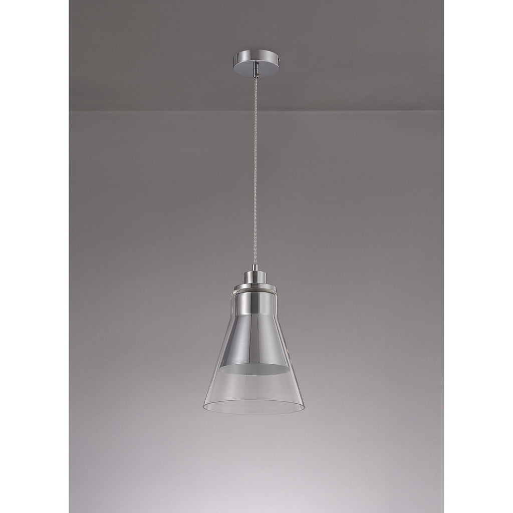 NL77719 Hoister Pendant 1 Light Polished Chrome/Clear Glass