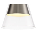 NL77729 Hoister Pendant 1 Light Satin Nickel/Clear Glass