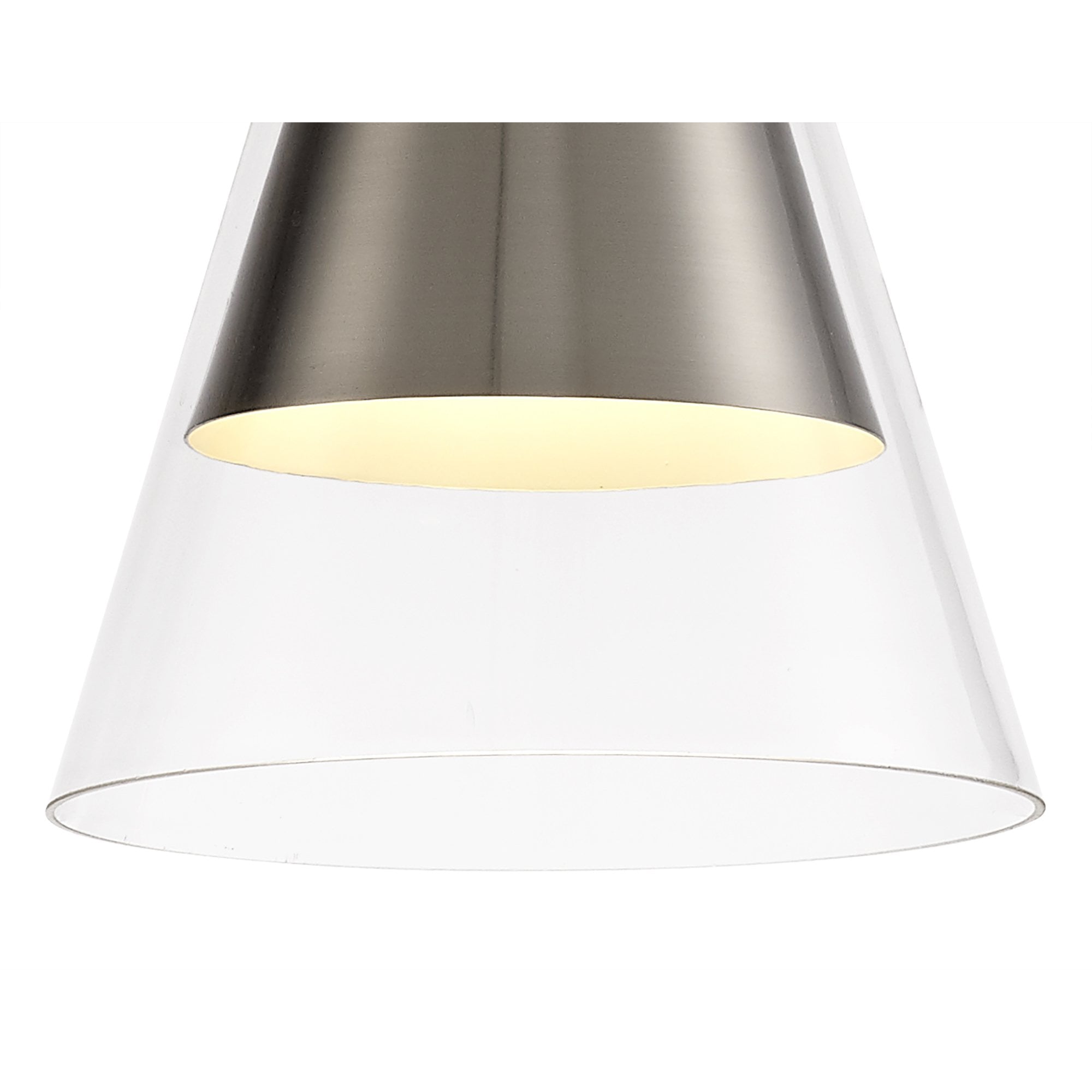 NL77729 Hoister Pendant 1 Light Satin Nickel/Clear Glass
