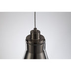 NL77729 Hoister Pendant 1 Light Satin Nickel/Clear Glass