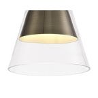 NL77739 Hoister Pendant 1 Light Antique Brass/Clear Glass