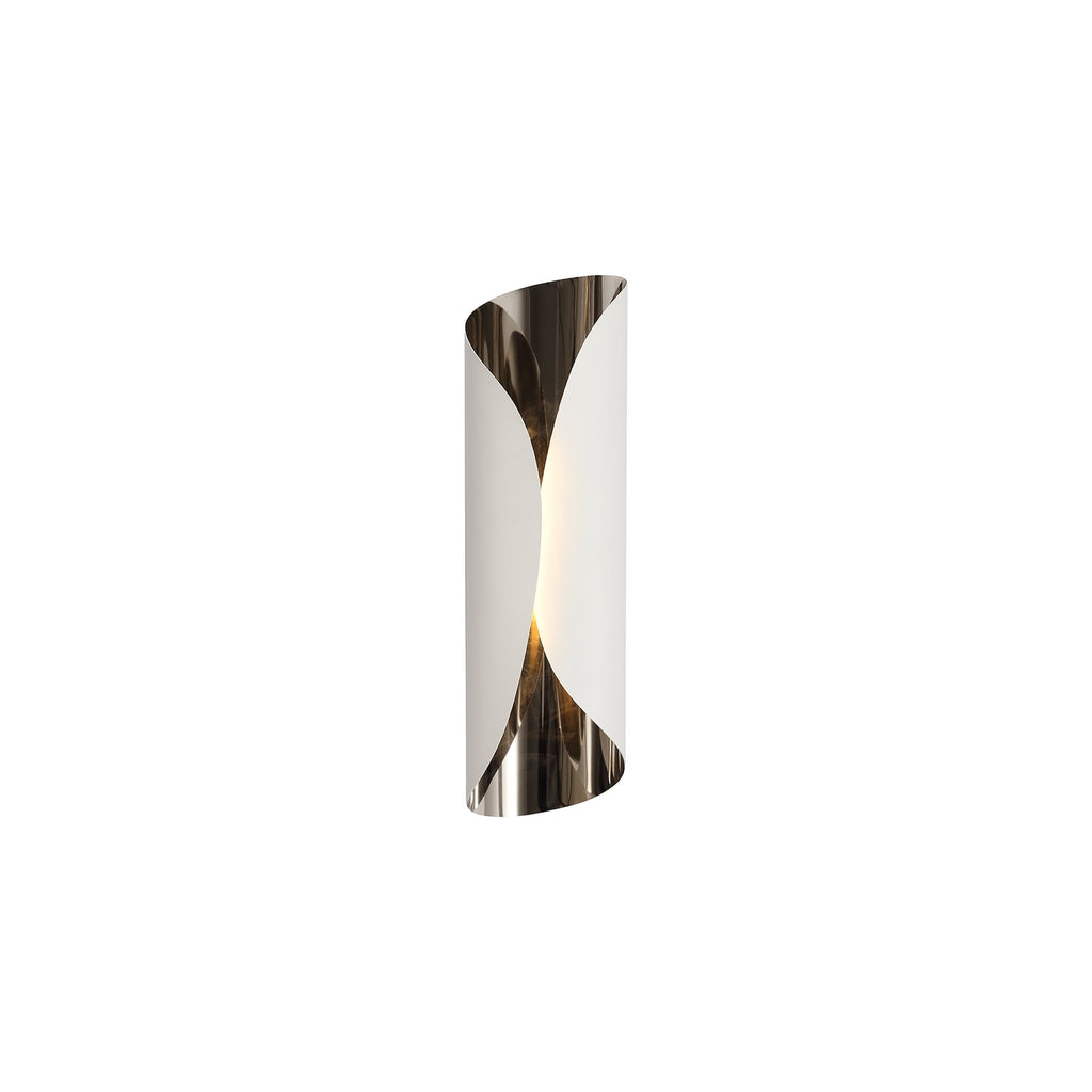 NL73709 India Wall Lamp LED Sand White/Polished Chrome