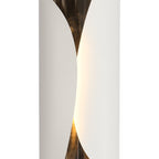 NL73709 India Wall Lamp LED Sand White/Polished Chrome