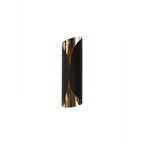 NL73719 India Wall Lamp LED Sand Black/Polished Chrome