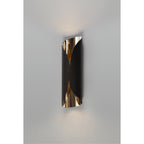 NL73719 India Wall Lamp LED Sand Black/Polished Chrome