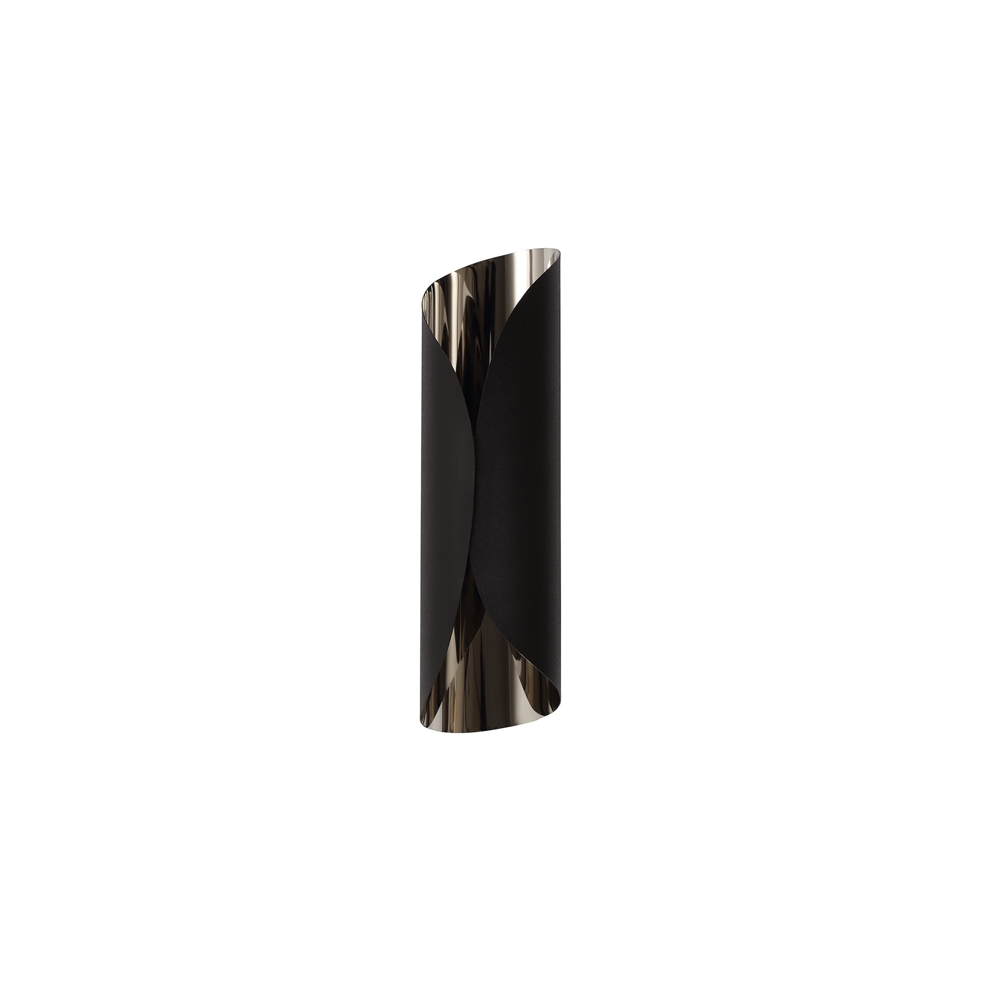 NL73719 India Wall Lamp LED Sand Black/Polished Chrome