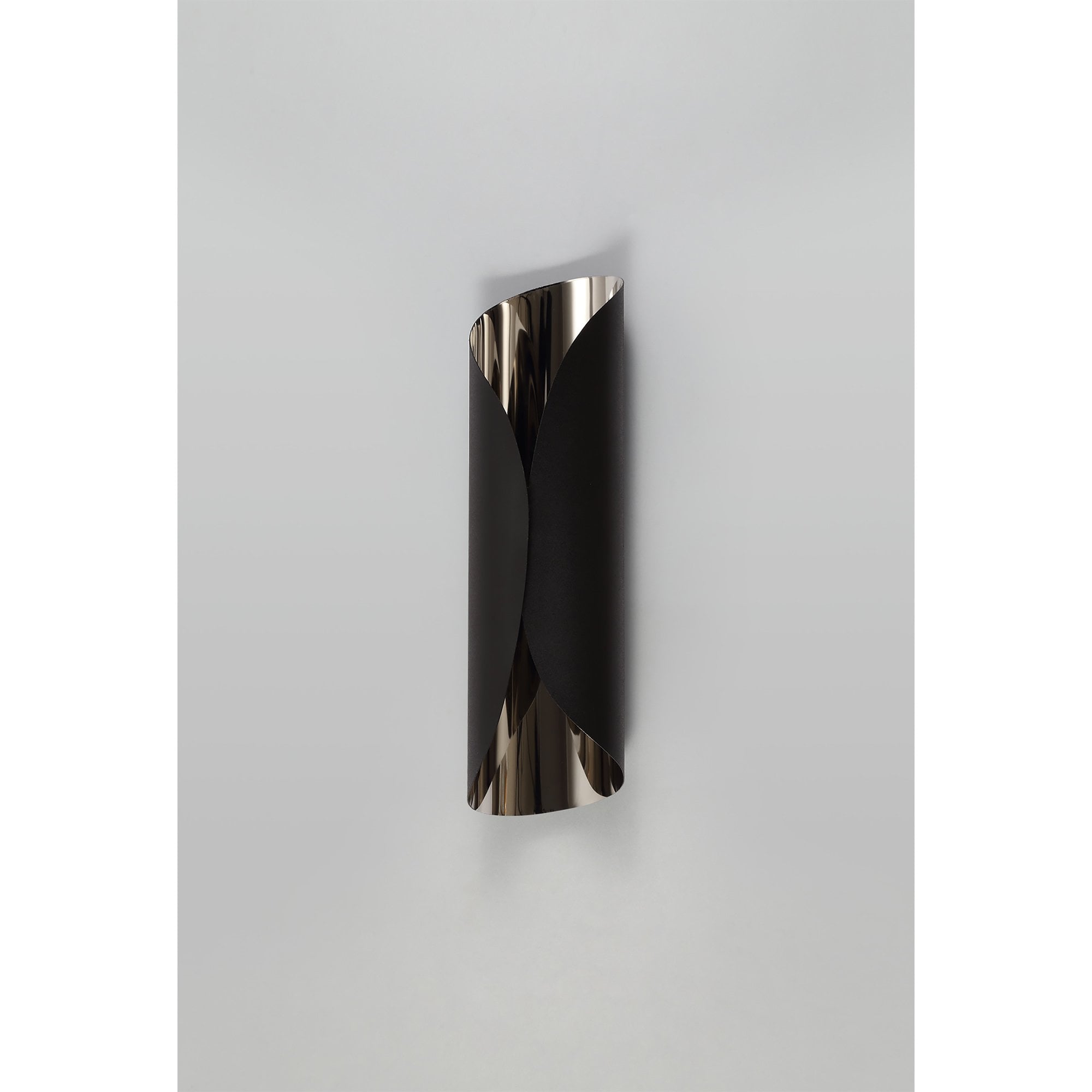 NL73719 India Wall Lamp LED Sand Black/Polished Chrome