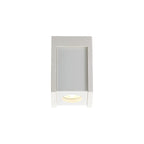 NLK01089 Inigo 1 Light Ceiling White Paintable Gypsum With Matt White Cover