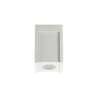 NLK01089 Inigo 1 Light Ceiling White Paintable Gypsum With Matt White Cover