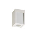 NLK01089 Inigo 1 Light Ceiling White Paintable Gypsum With Matt White Cover