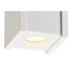 NLK01089 Inigo 1 Light Ceiling White Paintable Gypsum With Matt White Cover