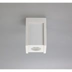 NLK01089 Inigo 1 Light Ceiling White Paintable Gypsum With Matt White Cover