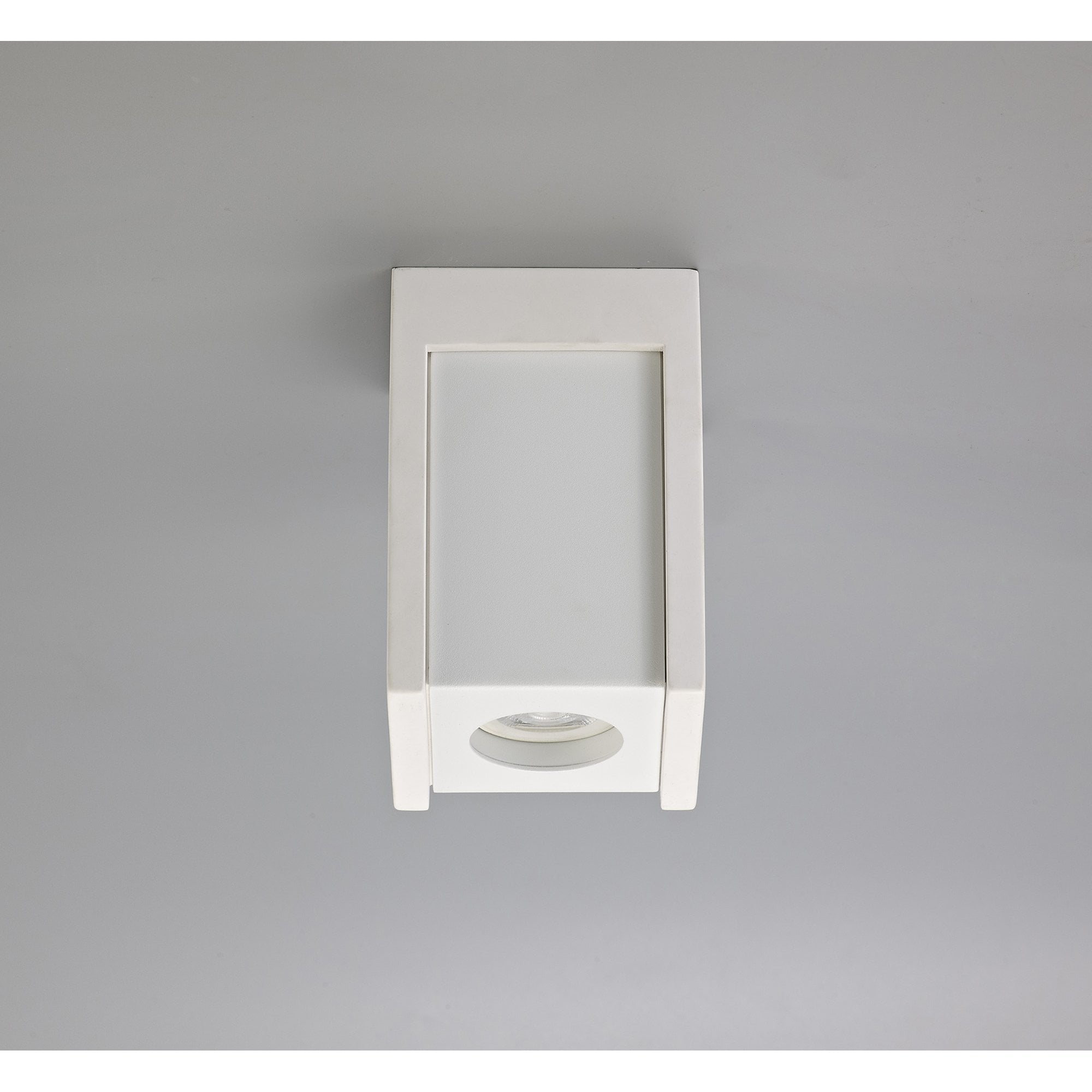 NLK01089 Inigo 1 Light Ceiling White Paintable Gypsum With Matt White Cover