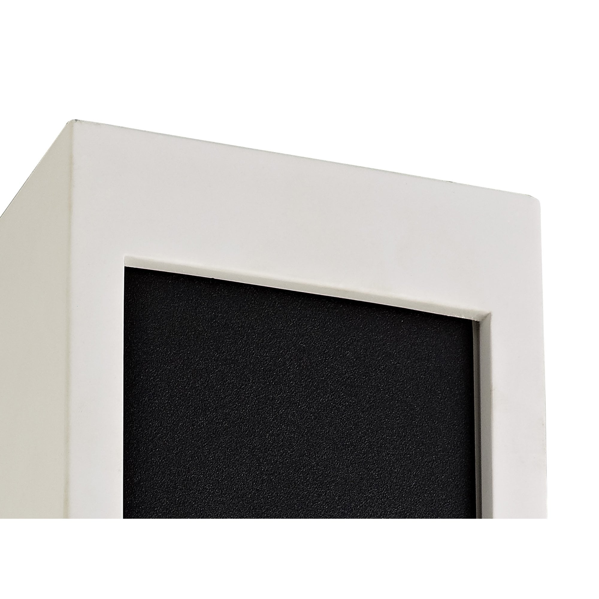 NLK01099 Inigo 1 Light Ceiling White Paintable Gypsum With Matt Black Cover